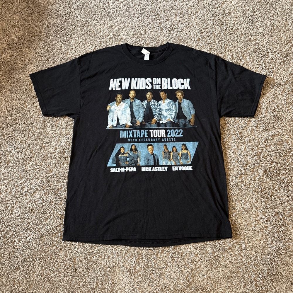 New Kids On The Block Mixtape Tour Tee Band 2022 T Shirt Salt N Pepa Size XL‎